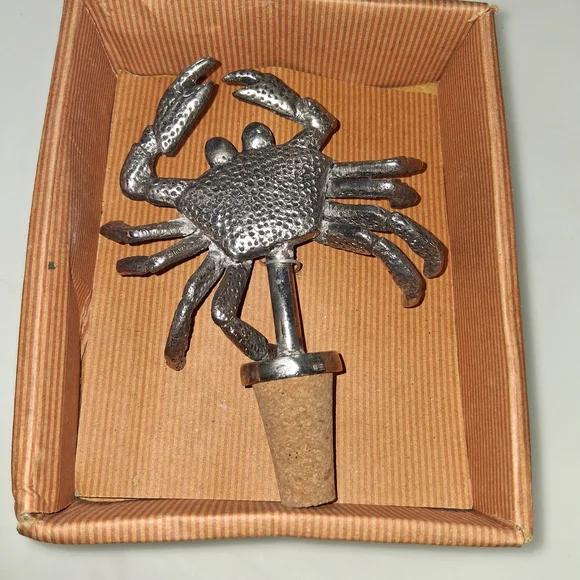 Silver Crab Bottle Stopper - Picture 1 of 2